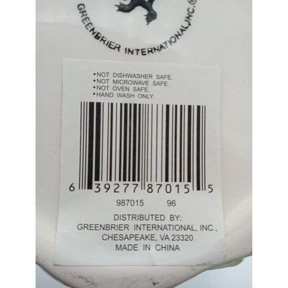 Penguin Holiday Bowl Royal Norfolk Hand-Painted Ceramic Christmas 5.75 Inches - Picture 14 of 16